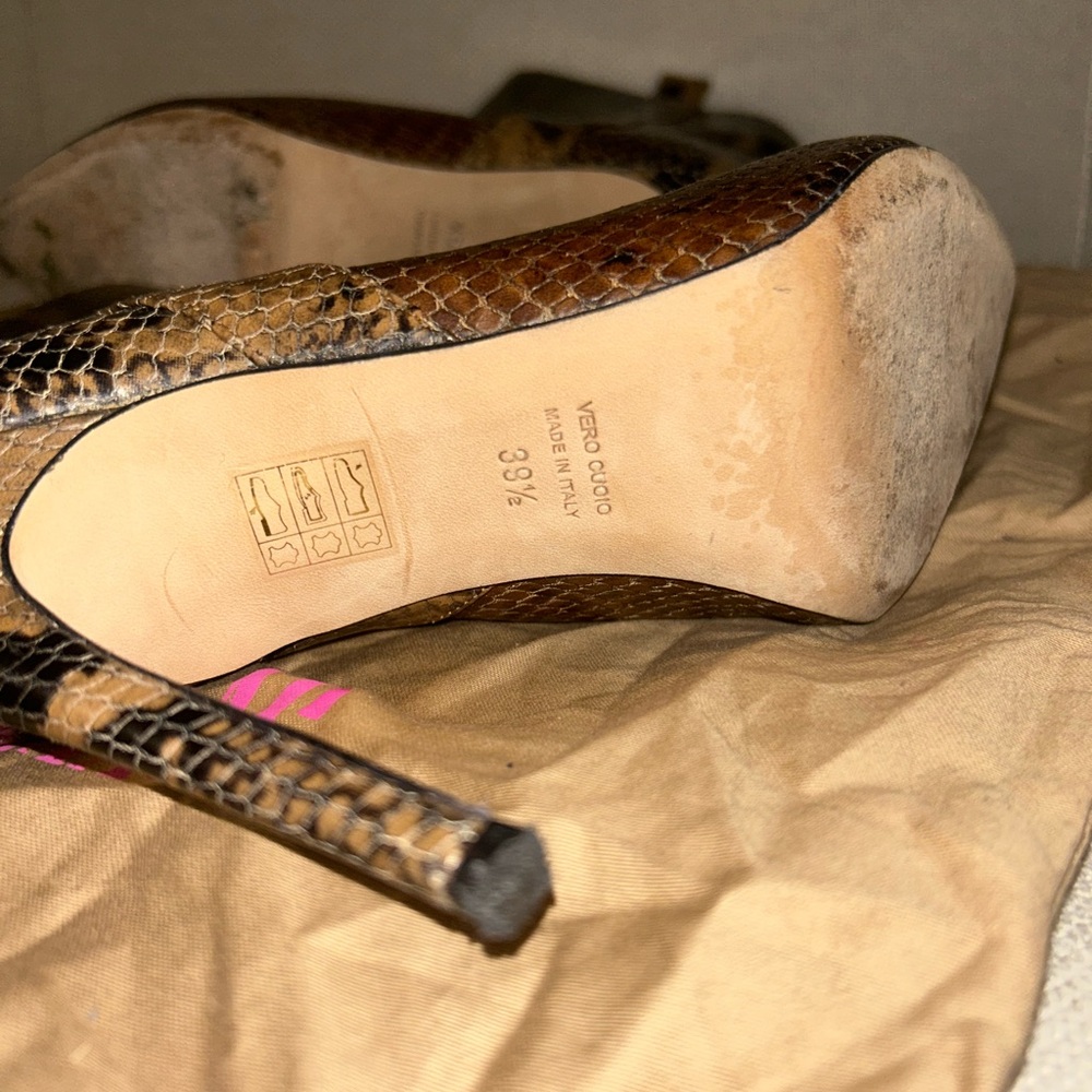 Paris Texas Python Pointed Toe Stiletto Ankle Boo… - image 4